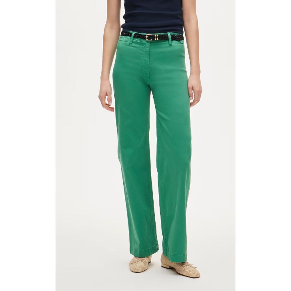 NWT J. Crew Wide Leg Trouser Chinos